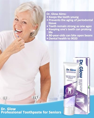 Dr. Glow Gum Disease Toothpaste 3.52oz + Toothpaste for Seniors 3.52oz