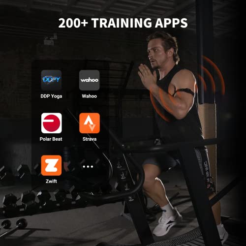 COOSPO HW9 Bluetooth 5.0 ANT+ Heart Rate Monitor Armband with HR Zones/Calories Burned, Optical HRM Sensor for Fitness Training/Cycling/Running,Compatible with Peloton,DDP Yoga,Wahoo COOSPO Heart Rate Monitor Armband HW9