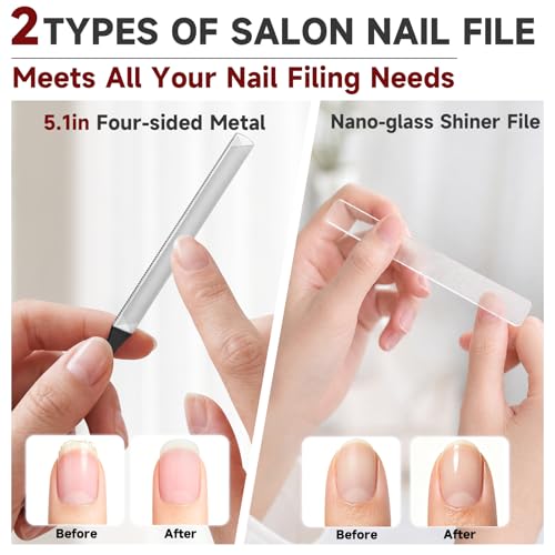 10Pcs Nail Clippers Set for Seniors for Thick Ingrown Toenail, Travel Case 10pcs Full Kit