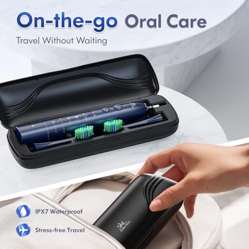 Sonic Electric Toothbrush for Adults and Kids Rechargeable Ultrasonic Blue