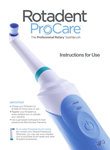 Rotadent ProCare Short-Tip Brush Head, Fits ProCare Toothbrush Models, 1 Ct