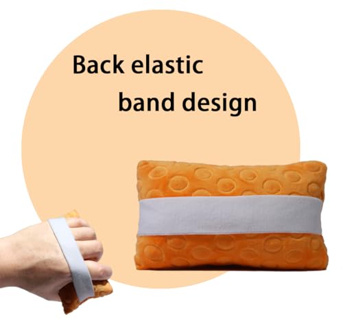Stroke Patients for Hand Contracture Cushions Relief- Adjustable Palm Protector with Anti-Slip Grip Comfort Pillow Design, Reusable Hand Brace for Arthritis,Spasticity Post-Surgery Recovery for Men Women(Orange) Orange