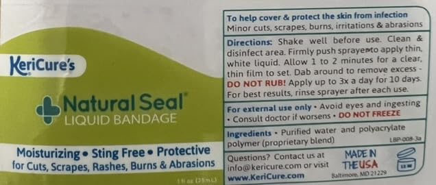 Natural Seal and Tough Seal Spray on Liquid Bandage Products for People and Pets Combo Pack, 2 Pack, One for you and one for your pet, Combine and Save, Sting Free Spray on Bandage, No Harsh Chemicals - BeesActive Australia
