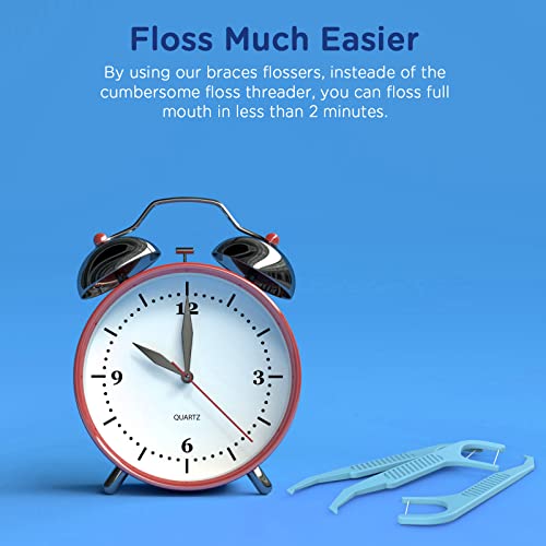 600 Count Orthodontic Flossers for Braces - Ortho Dental Floss Picks 1 Count (Pack of 600)
