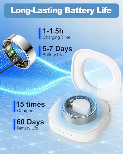 BENIO Gen4 Smart Ring Health & Fitness Tracker Step Counting Sliver 11#
