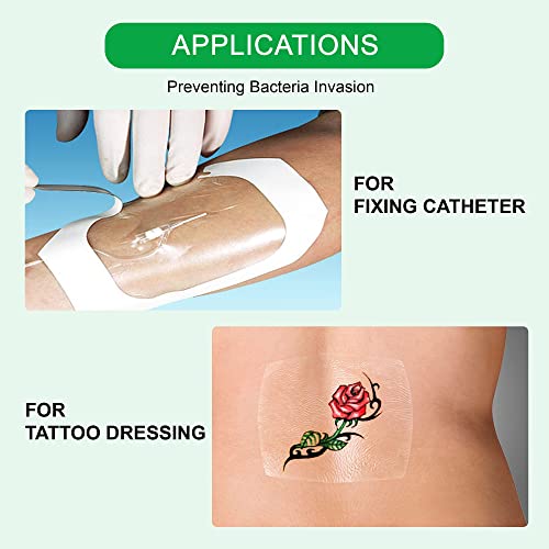 18PCS Transparent Film Dressing 6x8 inch and Emergency Wound Closures Kit Bundles