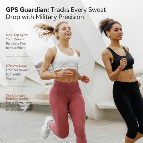EnergyPort Fitness Tracker & Smart Watch with 60-Day Battery & 2 Bands
