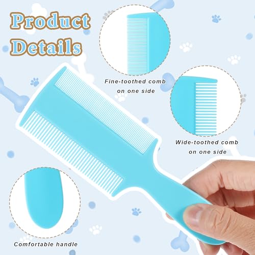 Fine Tooth Comb,10 Pcs Double Sided Baby Comb 5 Colours Flea Comb,Lice Comb