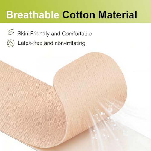 Bukihome Bunion Tape, 24 Pcs Pre-Cut Kinesiology Tape for Feet, Latex-Free Elastic Toe Support Tape for Pain Relief & Joint Comfort(Beige, 8 Wide + 16 Narrow) Beige Multi-Size(8 Wide + 16 Narrow）