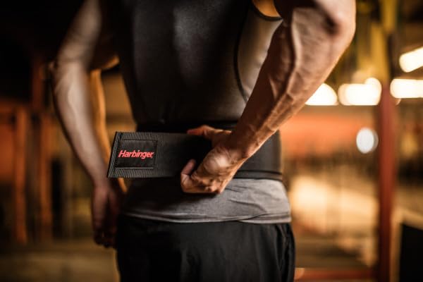Harbinger 4-Inch Nylon Weightlifting Belt Medium (Fits 29 - 33 Inches)