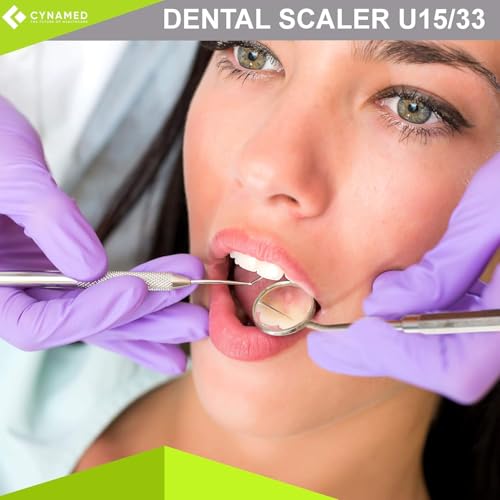 CynaMed Dental Tools Oral Care Kit (3-Pack) – Stainless Steel Dental Pick, Tartar Scraper, Scaler, Tweezers, and Mouth Mirror for Personal & Pet Use Pack 3