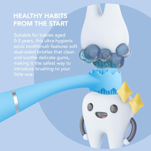FOREO issa 4 baby - Sonic Electric Toothbrush + Issa mini Hybrid Brushead Bubble Blue