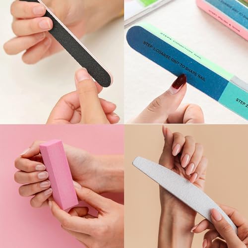 Nail Care Tool Kit, 14 Pcs Nail File Set Buffer Block Sponge Polished, Cuticle Nipper and Pusher for Dead Skin Nail Brush Nail Tools Nail Trimming Manicure Tools