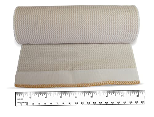 Neutripure Elastic Stretch Body Wrap - Bandage with Velco - 8 Inch Wide Jumbo Roll for Stomach 8 Inch (Pack of 1)