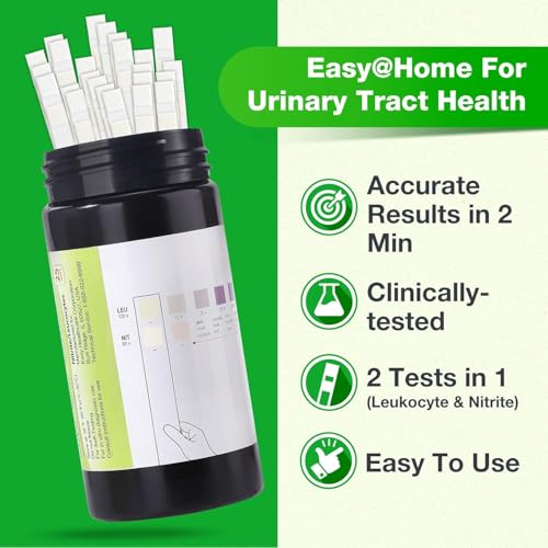 Easy@Home Urinary Tract Infection Test, 50 Pack UTI Test Strips for Women 50 Count