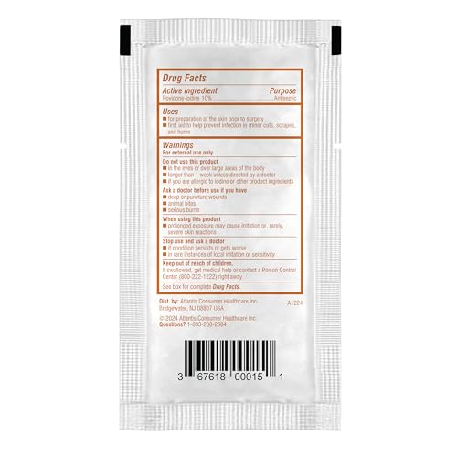 Betadine 10% Povidone-Iodine Swabsticks - 75 Single Use Sticks, Topical Antiseptic Brown Solution Swabstick 3ct (Box of 25) 75 Count (Pack of 1)