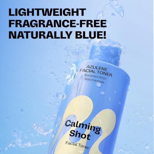 MAMONDE Calming Shot Blue Chamomile Azulene Facial Toner | Soothing, Hydrating Non-Comedogenic Korean Skincare Toner | Best for Oily/Combo Skin