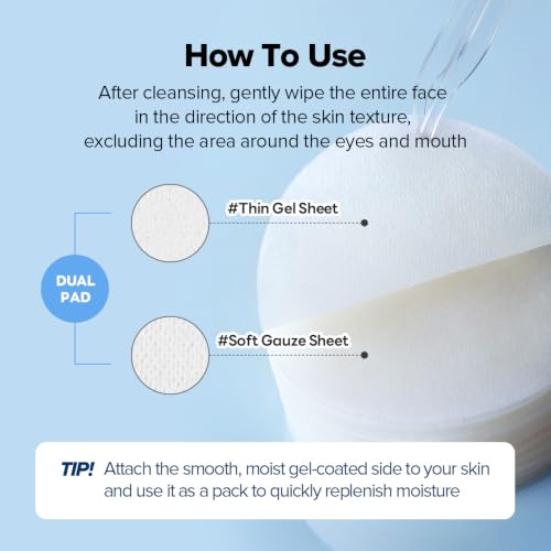 SKINFOOD Blue Chamomile Hyaluronic Pad Moisturizing Toner Pad Korean Skin Care