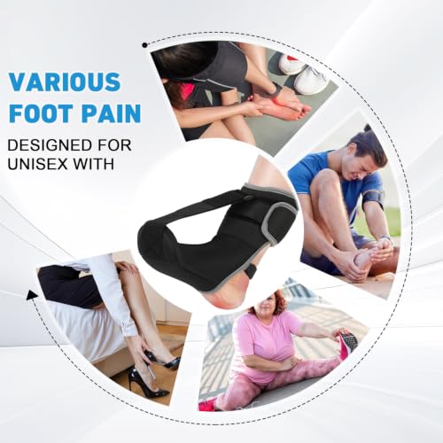 Plantar Fasciitis Night Splint, Sock with Massage Ball (MediumA-Gray) MediumA-Gray