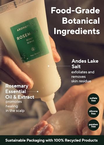 AROMATICA Rosemary Scalp Scrub 5.82oz / 165g 5.8 Ounce (Pack of 1)