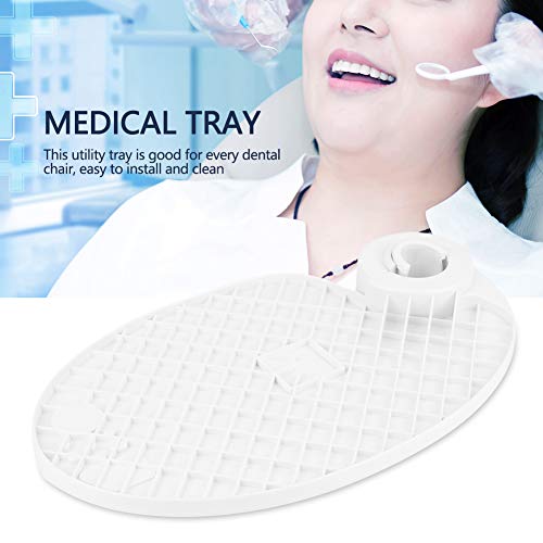 Fdit Plastic Tray, Post Mounted Tray, Professional Medical Standerd Practical for Chair