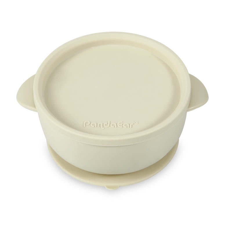 PandaEar 3 Pack Baby Bowls with Suction| Leak-Proof Stay Put Silicone Food Bowl with Lids for Babies Kids Toddlers Infants| Food Grade Soft Safe BPA-Free Silicone (Pink Rose Linen) Pink Rose Linen - BeesActive Australia