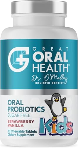 Dentist Formulated Non Toxic Nano Hydroxyapatite Toothpaste for Kids Fluoride Free, Safe Children & Toddler Toothpaste for Cavity Protection + Strawberry Childrens Oral Probiotics with BLIS K12 M18