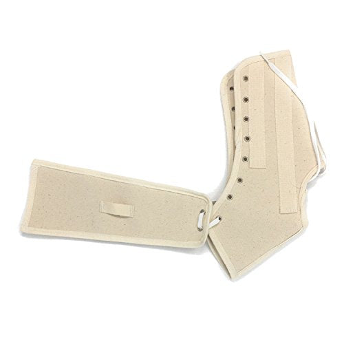 OTC Ankle Splint, Canvas Lace-Up, Rigid Metal Stays Medium