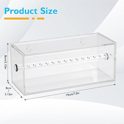 Power Chain Organizer Case, Premium Acrylic Dental Orthodontic Elastic Chain Dispenser Securely Store & Organize Braces Rubber Bands With The Clear Lid Ideal For Clinics & Patients