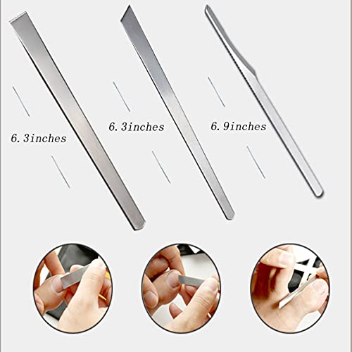 3PCS Stainless Steel Ingrown Toenail Pedicure Knife Set, Professional Foot Repair Sharp Blade Kit for Nail Corn Callus