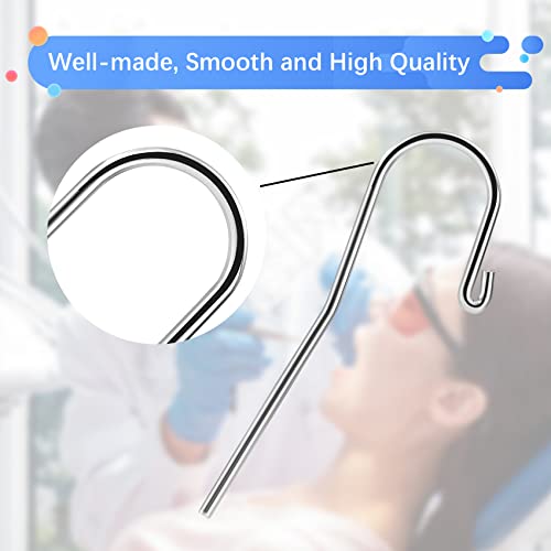 10Pcs Dental Lip Hooks for Apex Locator, Stainless Steel Tester Endo Instrument Tools Used for Dental Clinic, Lab Equipment - Acid and Rust Resistance|2 mm