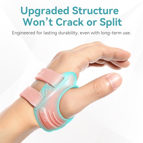 FORTEMOTUS CMC Thumb Brace, Upgrade Thumb Splint for CMC Joint Pain Relief Medium Pink - Left Hand