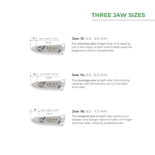 NGHIA Cuticle Nipper - D-07 JAW 16 | Stainless Steel | Durable and Sharp | Ergonomic Design | Grey Plated | Ideal for Salons and Home Use Jaw 16 (6.5 - 7.5 mm)