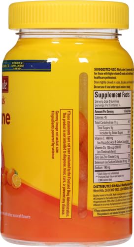 Nature Made Wellblends ImmuneMAX Gummies,Vitamin C,Zinc,and Vitamin D3,Immune Support Supplement,42 Tangerine Flavor Gummies,(Pack of 2) 42 Count (Pack of 2)