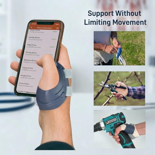 Nvorliy CMC Joint Thumb Arthritis Brace, CMC Thumb Support Brace for Osteoarthritis, CMC Joint Pain Relief, Tendonitis, Arthritis - Thumb Stabilizing Orthosis for Women & Men (Right, Large) Right