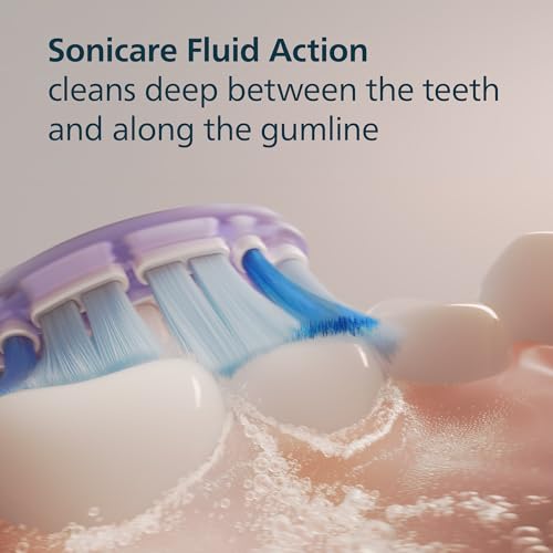 Philips Sonicare G3 Two-in-One Brush Heads, 4-Pack, 1 Year Supply, White 1 Count (Pack of 4)