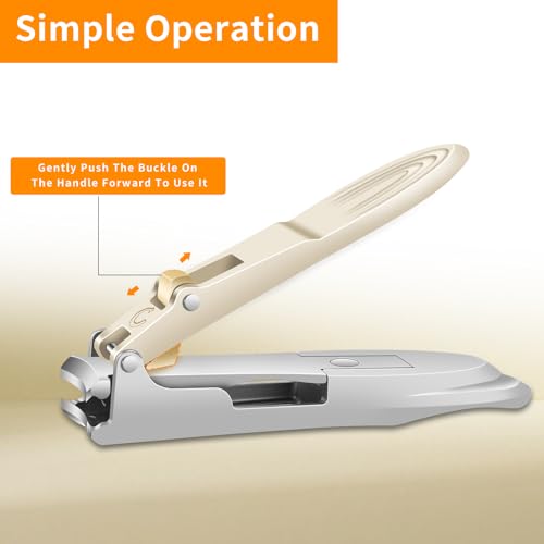 Toenail Clippers for Thick Ingrown Nails, Nail Clipper for Seniors (Chp PK) Champagne Pk