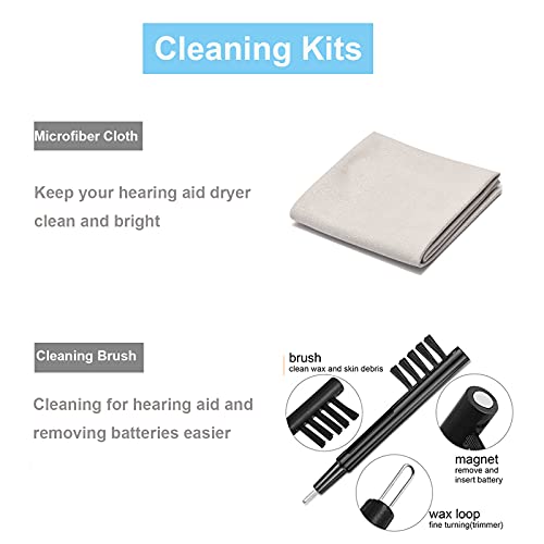 LINKIM Automatic Hearing Aid Dryer & Dehumidifier Ultra Fast Electronic Dry Box for Hearing Amplifiers & Cochlear Implants Removes Sweat & Moisture