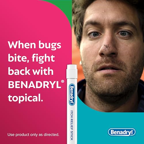 Benadryl Itch Relief Stick, Extra Strength, 0.47 fl. Oz 0.47 Fl Oz (Pack of 1)