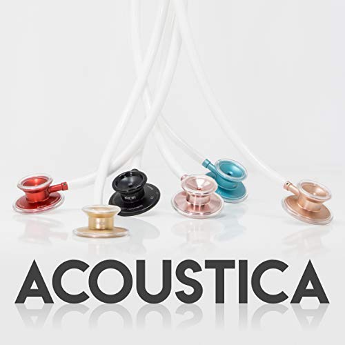 MDF Instruments Acoustica Lightweight Stethoscope for Doctors, Nurses, Students, Silver/Gray tube + MDF LUMiNiX Illuminator Medical Professional Diagnostic Penlight