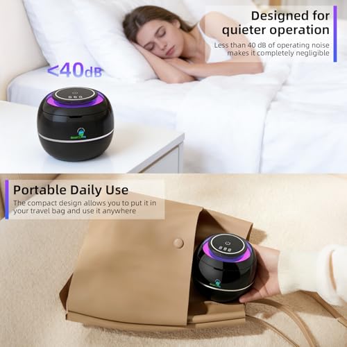 Upgraded Ultrasonic Retainer Cleaner Machine, 45kHz Dental Cleaning Pod for Retainers, Dentures, Aligners, Night Guards, Mouth Guards, Braces, Jewelry & Toothbrush Heads, Portable 180ML Cleaner