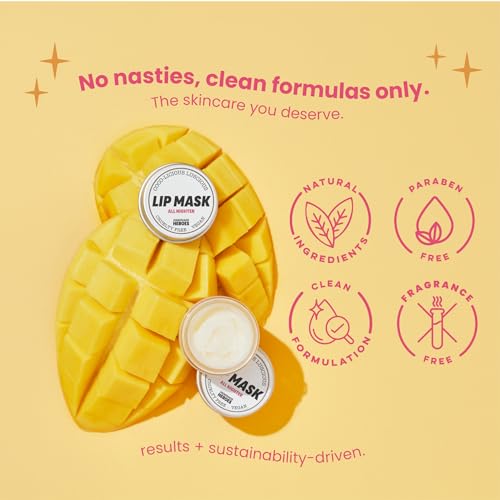 Handmade Heroes Lip Scrub and Mask Bundle - Clean Sustainable Skincare Lip Exfoliator and Treatment