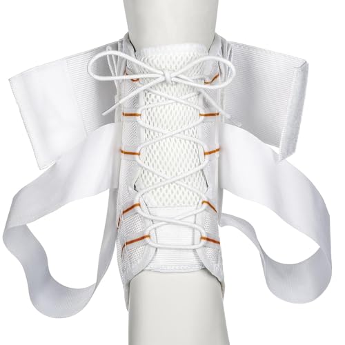 Active Ankle AS1 Pro Lace Up Ankle Brace, White Ankle Support with Laces for Men & Women, Protection & Sprain Support for Volleyball, Rugby, Basketball, Low Profile, White, Medium