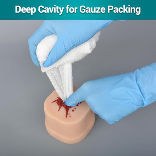 Medarchitect Wound Packing Task Trainer for Medical Education RED