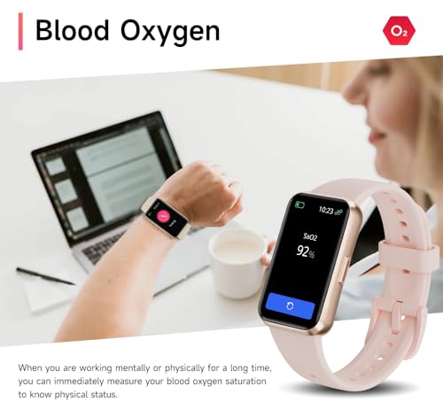 Fitness Trackers,Heart Rate Blood Oxygen Sleep Monitor,1.47‘’ OLED Display,Calorie Pedometer Steps Counter Activity watchs,Smart Band 24/7 Health Monitoring(Black) Black