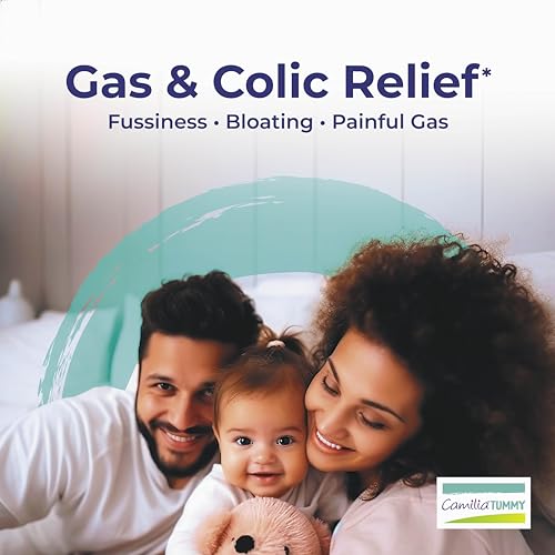 Boiron Camilia Tummy for Colic, Painful Gas, Bloating, & Fussiness- Sterile and Non-Drowsy Liquid Doses - 60 Count