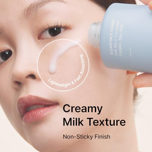 Gleamy Milk Toner with 10% 6-Ceramide Complex + Rice, 6.76 fl oz