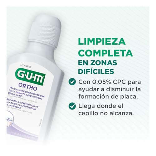 Gum Ortho Anti-Plaque Mouthwash 300ml