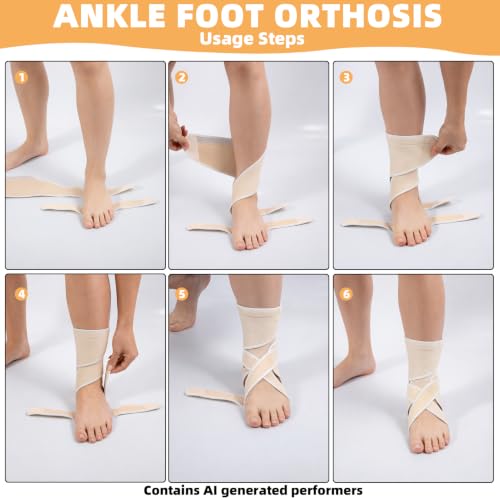 1 PCS Drop Foot Brace, Adjustable Ankle Brace, Foot Brace For Injured Foot, Ankle Foot Orthosis With Support, Comfortable And Breathable Ankle Support, Foot Supports For Walking(Left) Left