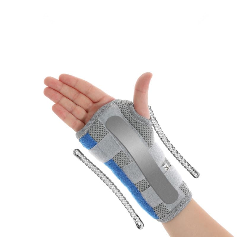 Kids Wrist Support Immobilizer Pediatric Wrist Brace Night Support With Splint To Aid Sprains Strains Support Tendonitis Carpal Tunnel Juvenile Arthritis (Left hand, Small) Left hand Small:5.9in